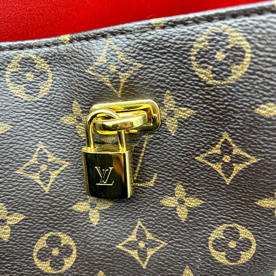 Louis Vuitton Gaia Brown Monogram Canvas Shoulder Bag