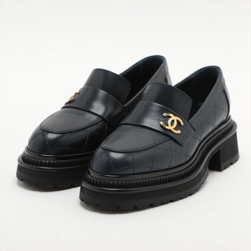 New 1:1 Rep Top Quality Chanel Co.Mark 23A Leather  35C  Navy G45074 Matrasse Thick Bottom
