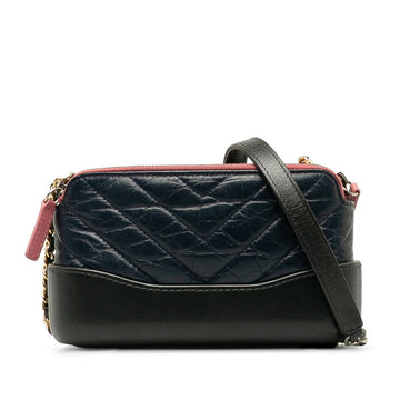 New 1:1 Rep Top Quality Chanel Gabriel Kittening Chain Wallet Mini houlder Bag Navi Leather  Chanel