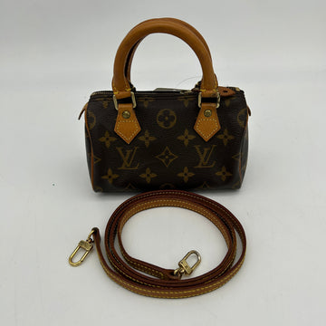 Louis Vuitton Nano Speedy Monogram Brown 2way Bag