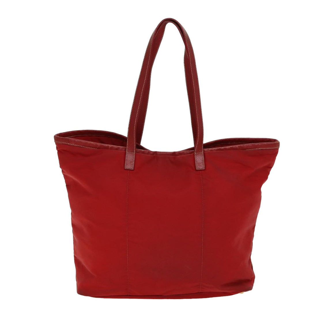PRADA Tote Bag Nylon Red Auth 78807