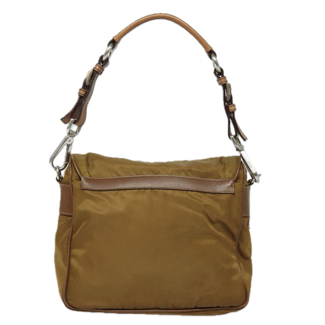 PRADA Shoulder Bag Nylon Brown Auth 78815