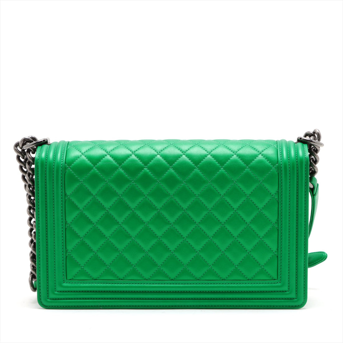 New 1:1 Rep Top Quality Chanel Boy New 1:1 Rep Top Quality Chanel 28   Chain Shoulder Bag Green Gummetal Gold  20th A92193