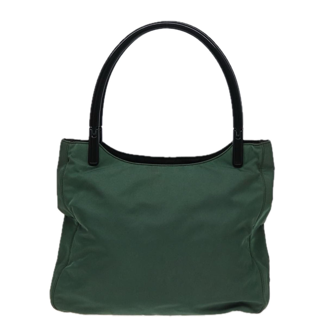 PRADA Hand Bag Nylon Green Auth 79405