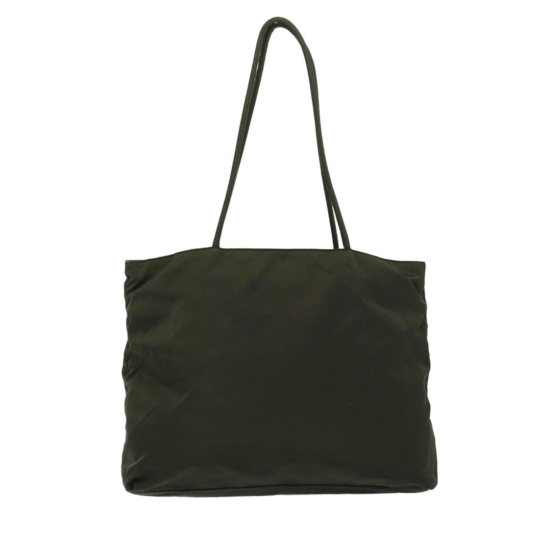 PRADA Tote Bag Nylon Khaki Auth 79522