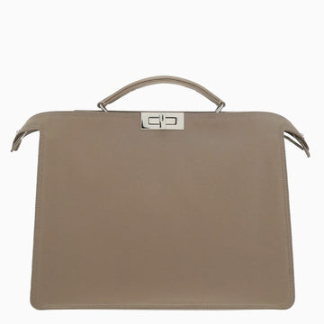 Fendi Beige Peekaboo Iseeu Medium Bag In Nylon Men