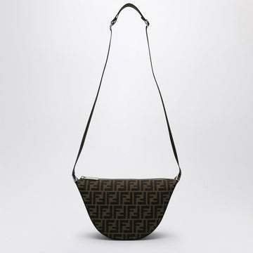 Fendi Melon Small Bag In Brown Ff Jacquard Men