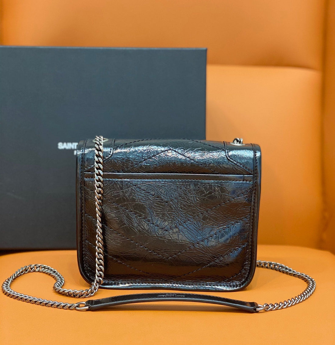 Yves Saint Laurent Niki Wallets On Chain Black