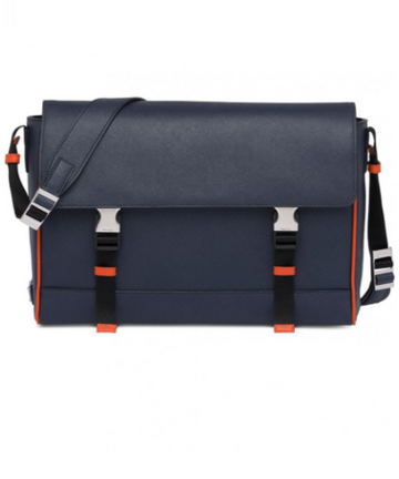 Prada Saffiano Leather Shoulder Bag Orange