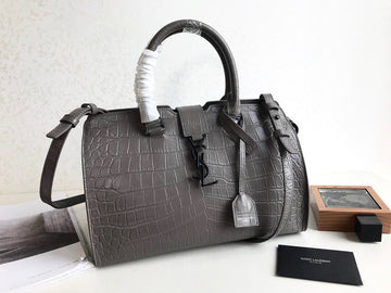 Yves Saint Laurent Monogram Cabas Small Gray