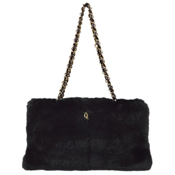 New 1:1 Rep Top Quality Chanel 2000-2001 Black Fur Tote Handbag