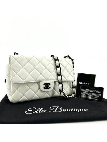 Black Classic Lambskin Flap Shoulder Bag Chanel