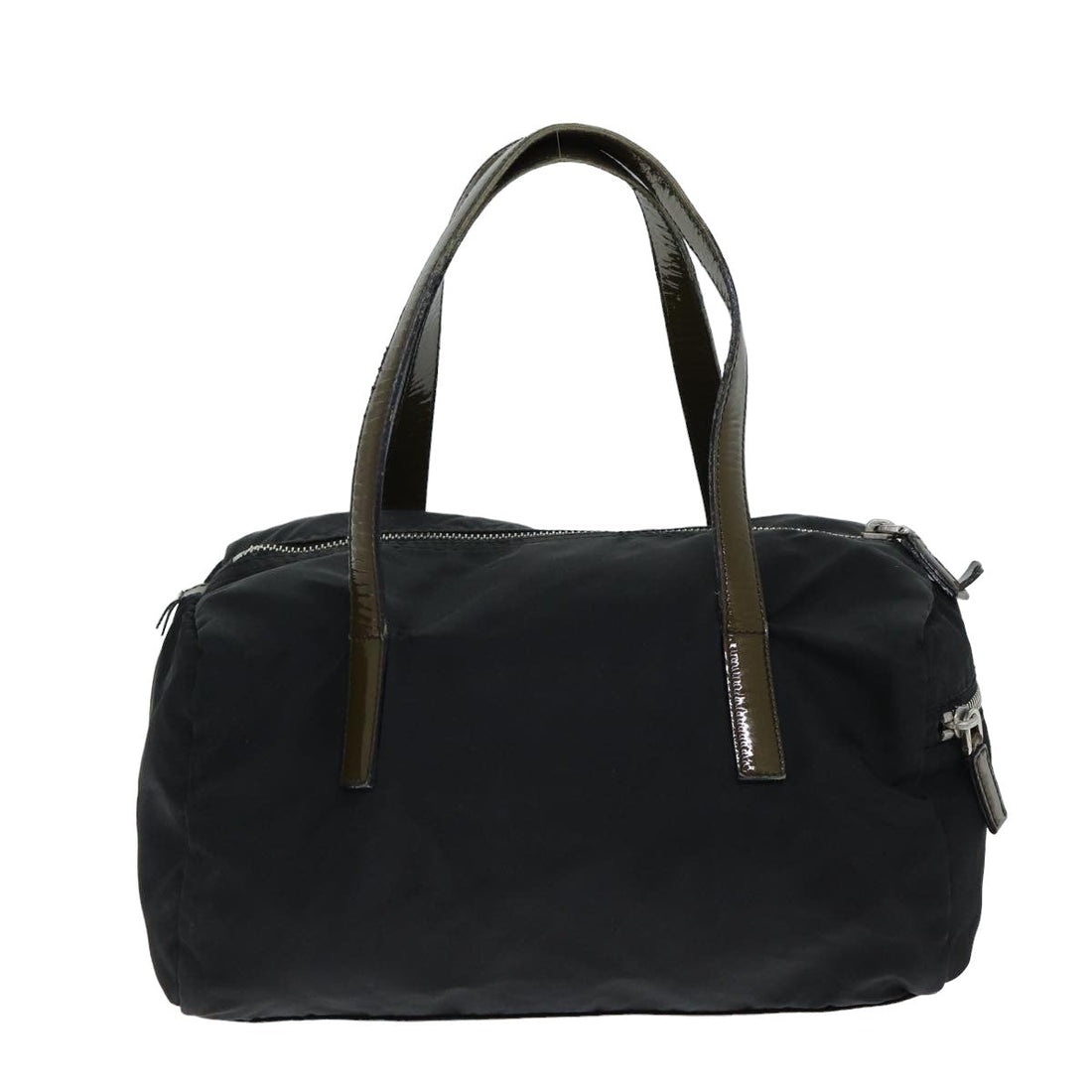 PRADA Nylon Hand Bag Black Auth 80095