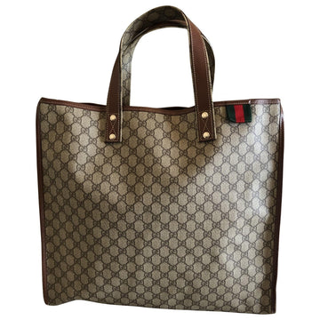 Gucci brown cloth handbag