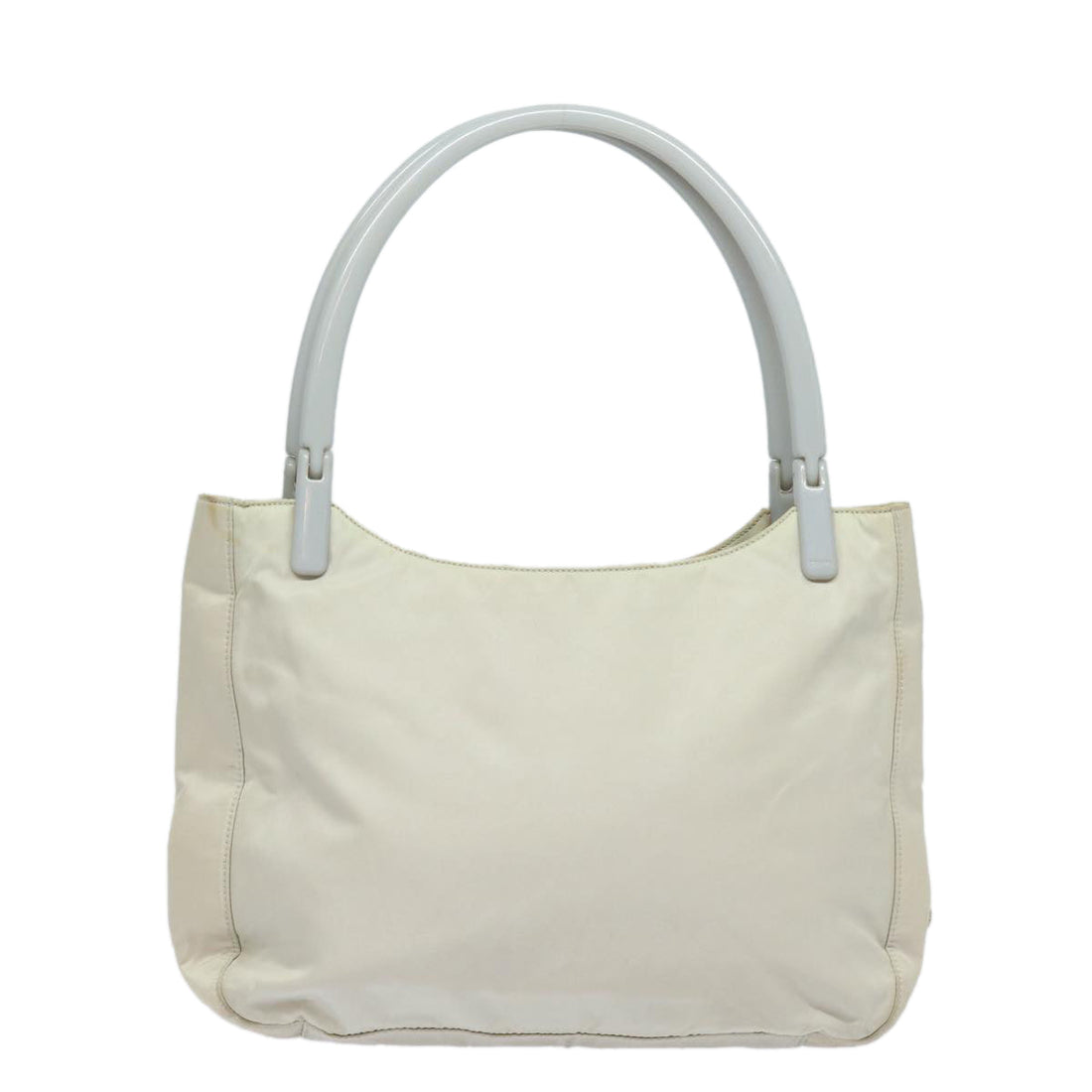 PRADA Shoulder Bag Nylon Gray Auth 81179