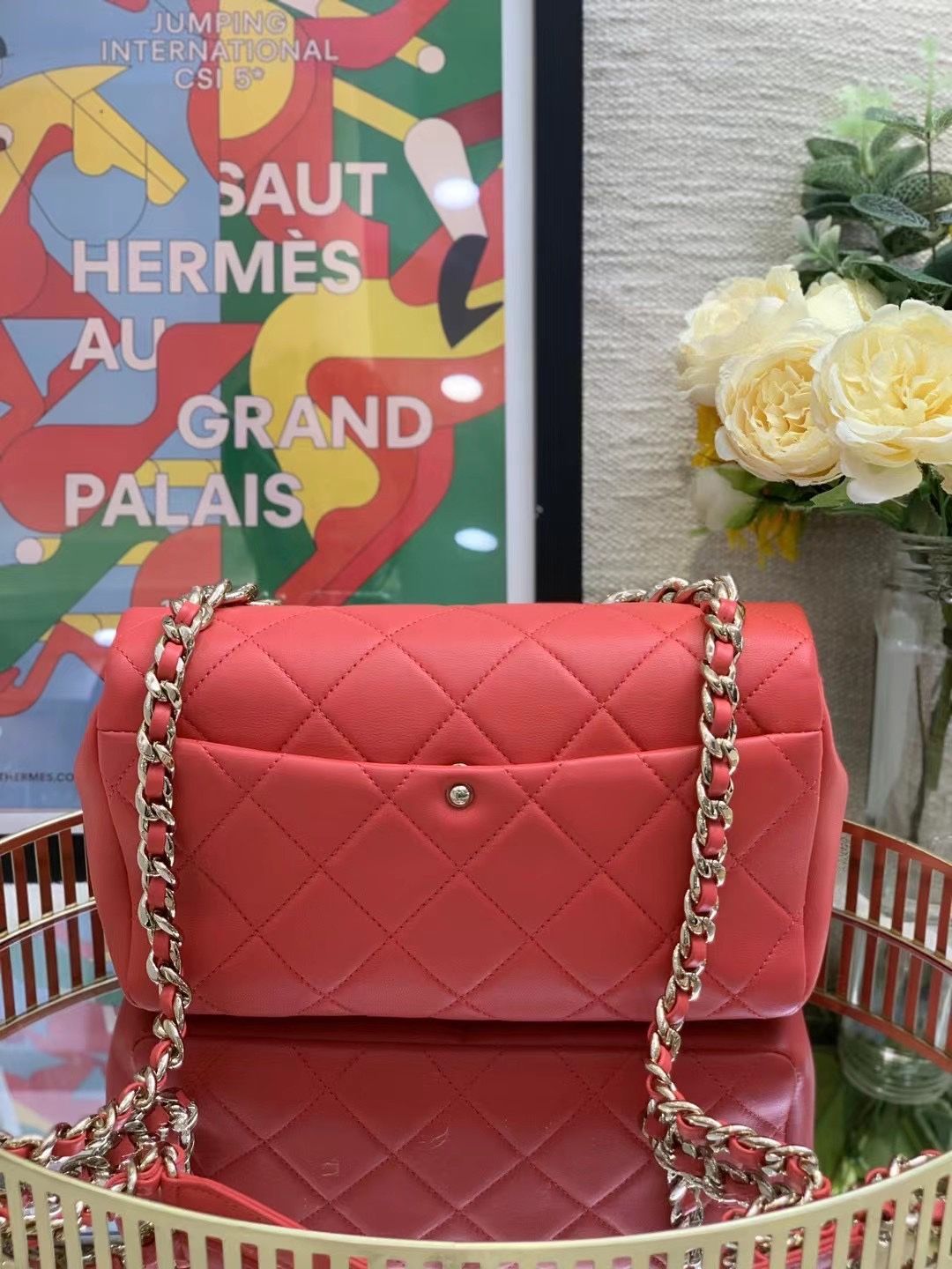 Chanel Flap Bag Red 23*14CM 8408
