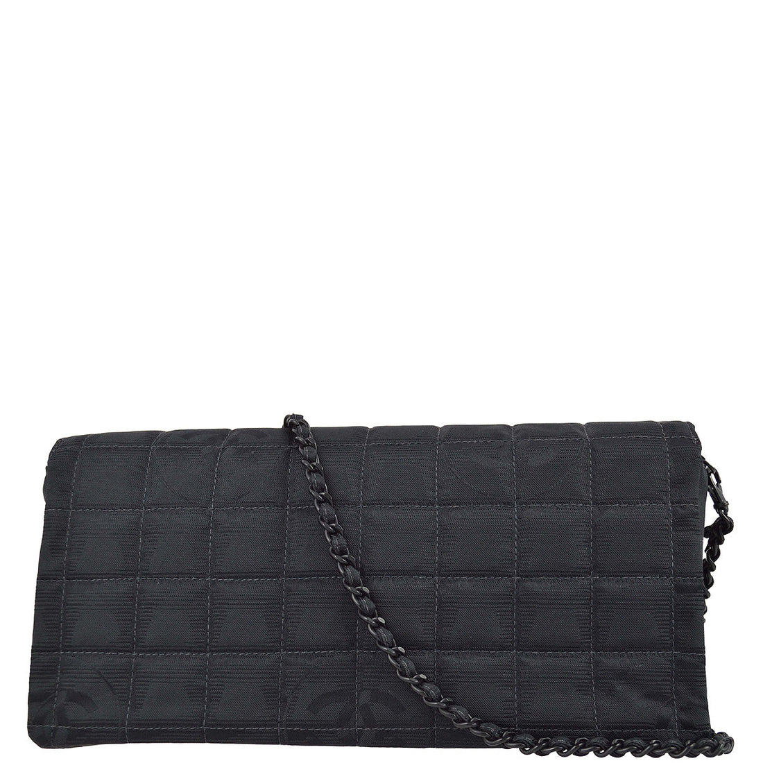 Top Quality Chanel 2000-2001 Black Jacquard New Travel Line East West