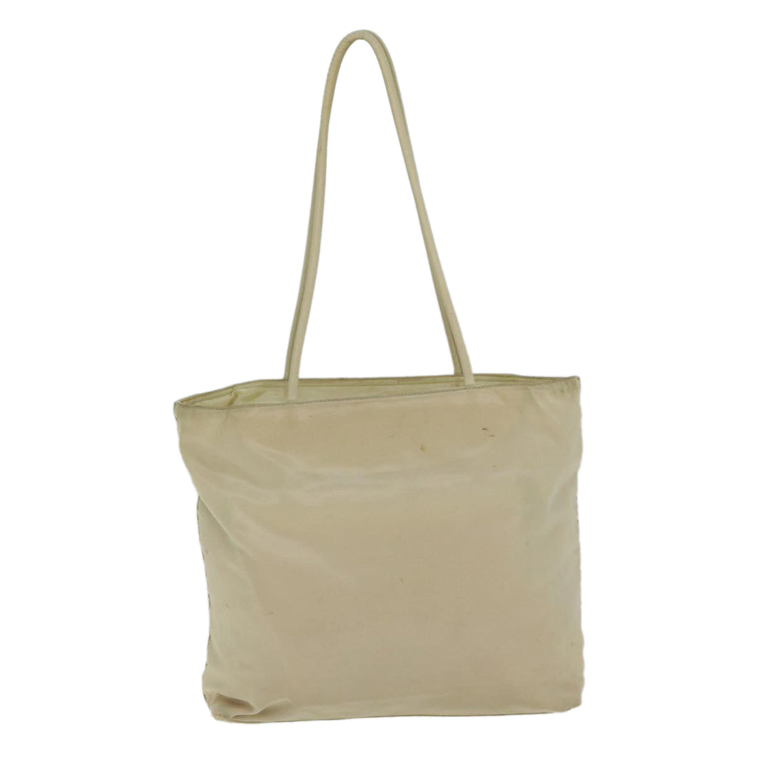 PRADA Shoulder Bag Nylon White Auth 81753