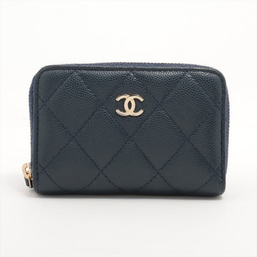 New 1:1 Rep Top Quality Chanel Matrace Caviar S Card Case Naive Gold  None. 31 Coin Case
