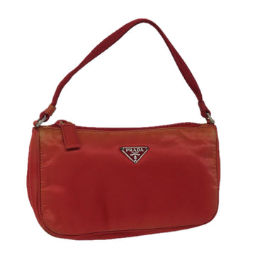 PRADA Accessory Pouch Nylon Red Auth 81927