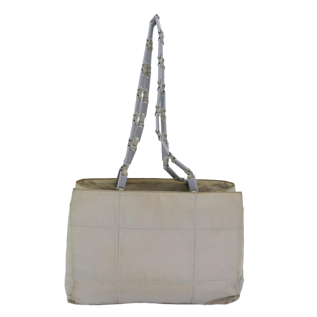 PRADA Shoulder Bag Nylon Gray Auth 81975