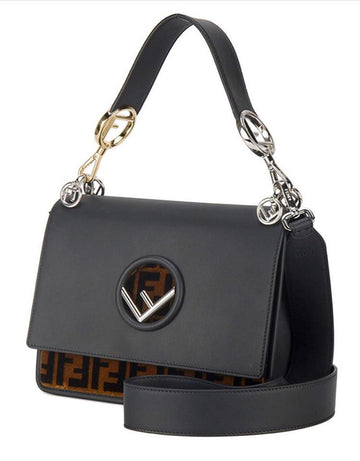 Fendi Kan I FF Logo Velvet Bag