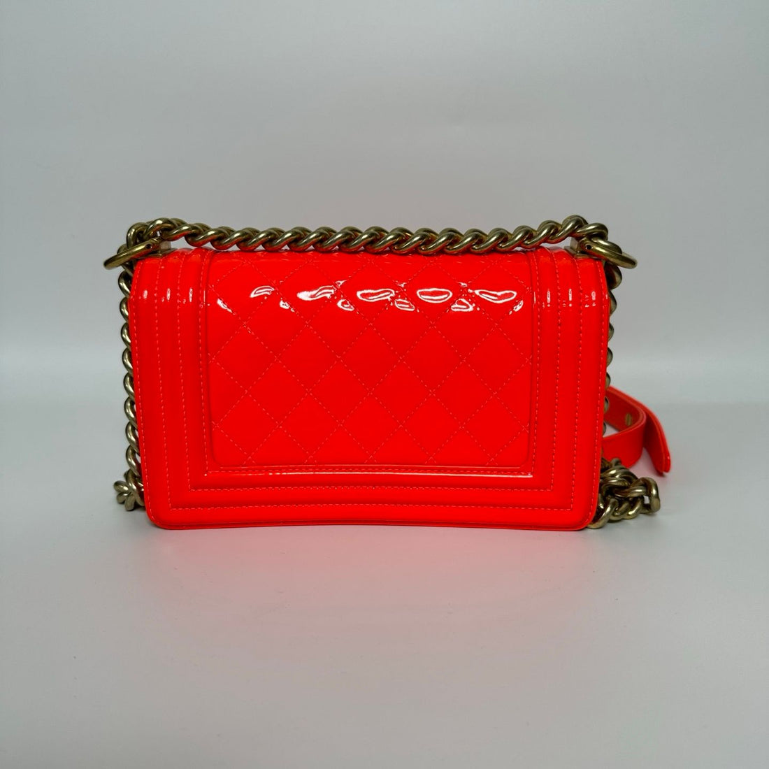 Top Quality Chanel Leboy bag Patent leather Red color - NG102622
