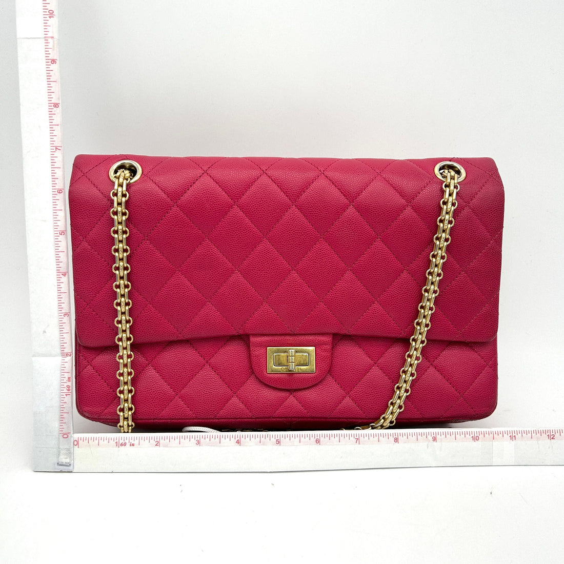 Top Quality Chanel Caviar Quilted 2.55 pink Leather LA41596