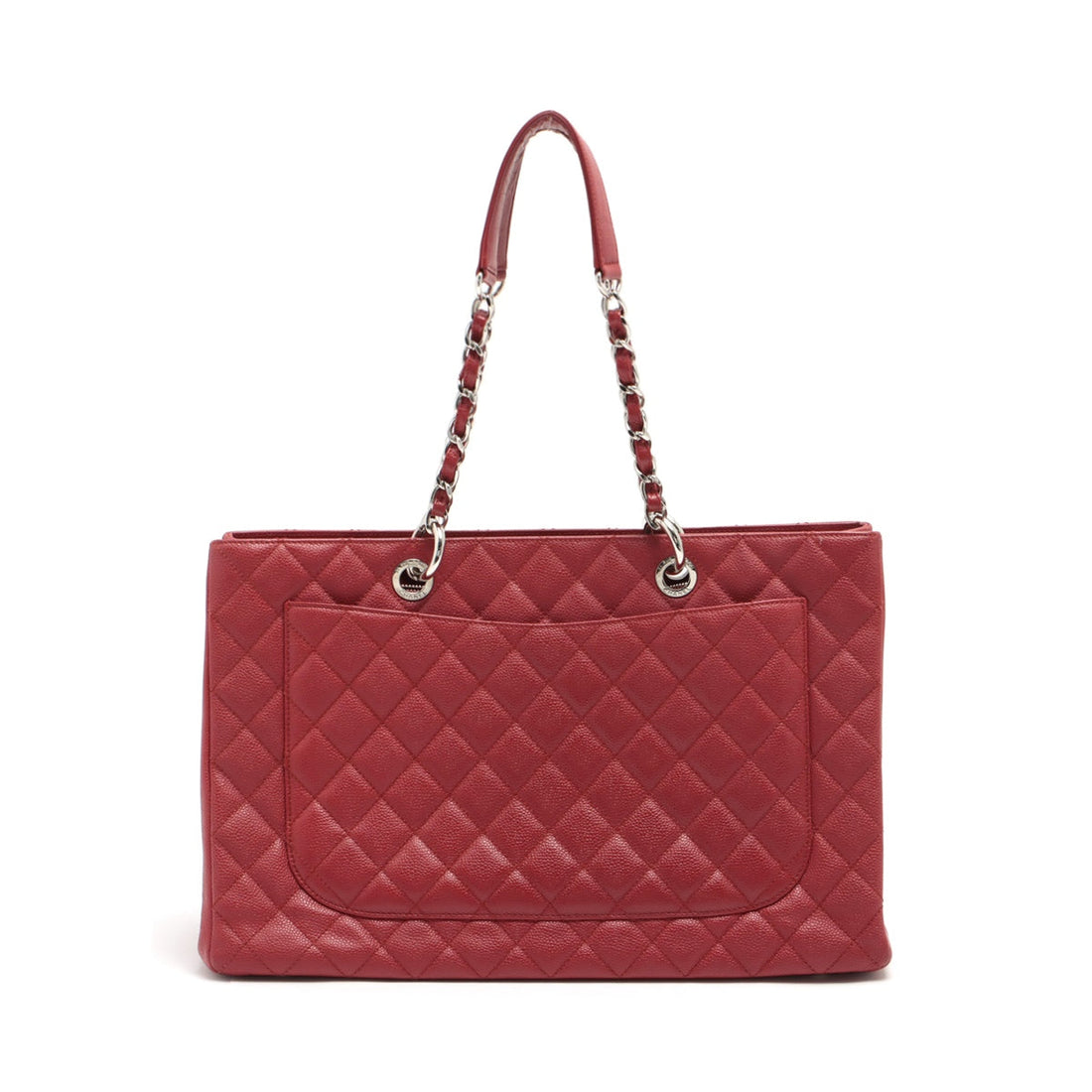 New 1:1 Rep Top Quality Chanel Matrasse Caviar S Chantrotot Bag Red Silver Gold