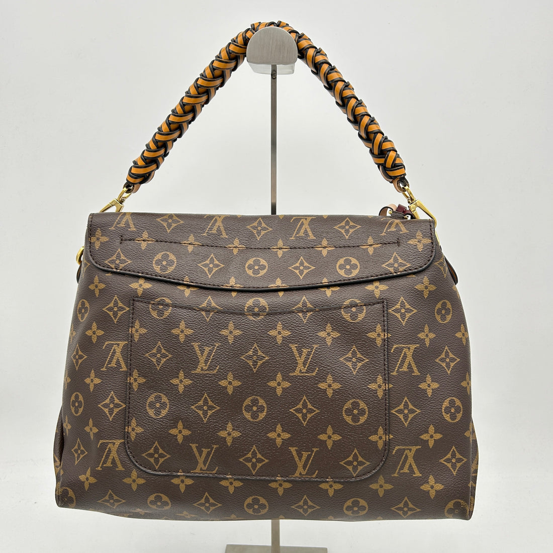 Louis Vuitton Beaubourg Monogram Canvas Handbag Brown Medium