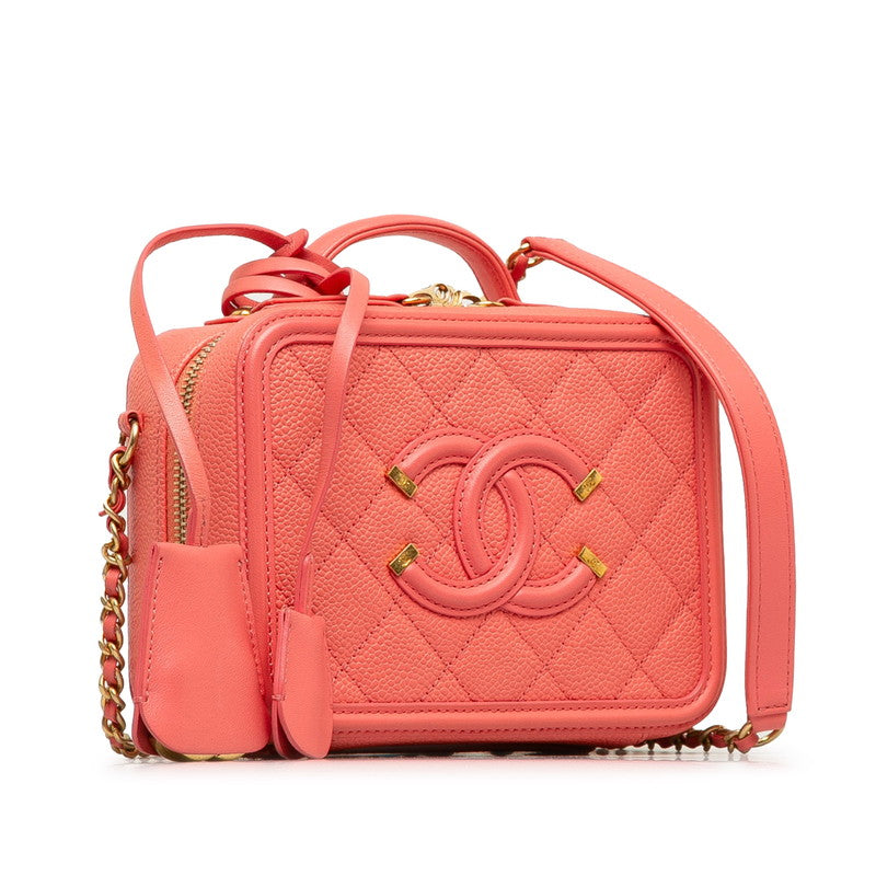 New 1:1 Rep Top Quality Chanel Matrases Coco Mark CC Figure Handbags houlder Bag 2WAY Pink Caviar S  CHANEL
