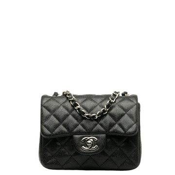 New 1:1 Rep Top Quality Chanel Mini Mattress Chain houlder Bag Black Silver Caviar S  Chanel
