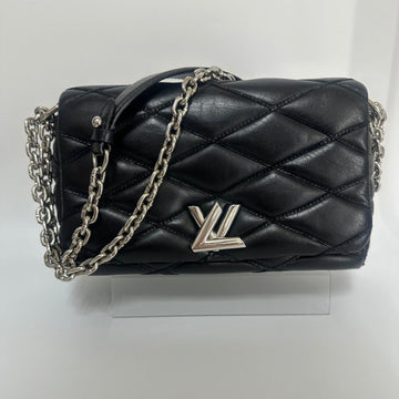 Louis Vuitton Black Malletage Leather B24-23