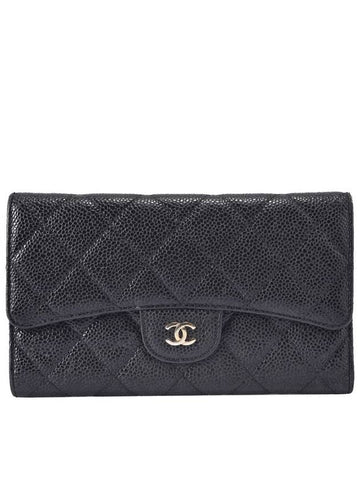 Women s Classic Caviar Long Wallet CD5213 Chanel