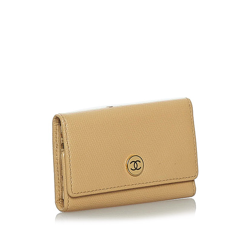 New 1:1 Rep Top Quality Chanel 6 eries Keycase Beige Leather  Chanel