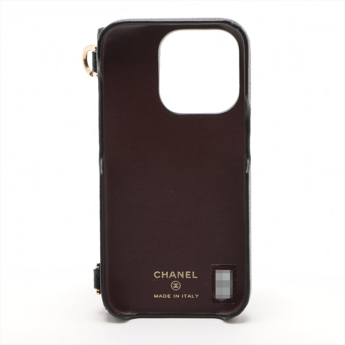 New 1:1 Rep Top Quality Chanel Matrasse Caviar S iPhone Case Black Gold Gold  Random