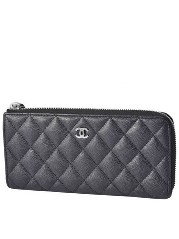 women s caviar long wallet Chanel