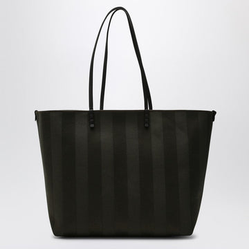 Fendi Dark Green Roll Large Reversible Shopper Bag Women