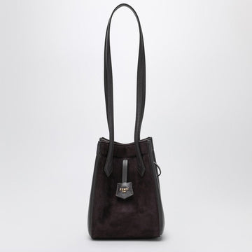 Fendi Origami Mini Bag In Purple Suede Women