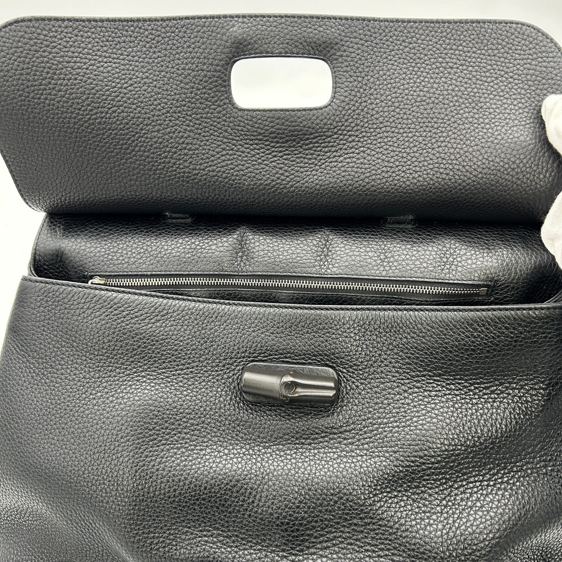 Gucci Bamboo Daily Large - Black Handle Bags LA30224