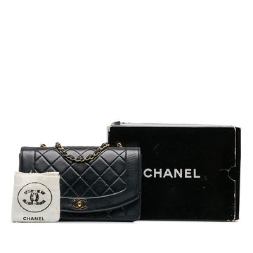 New 1:1 Rep Top Quality Chanel Matrases Cocomark Diana 25 Chain houlder Bag Black Leather  Chanel