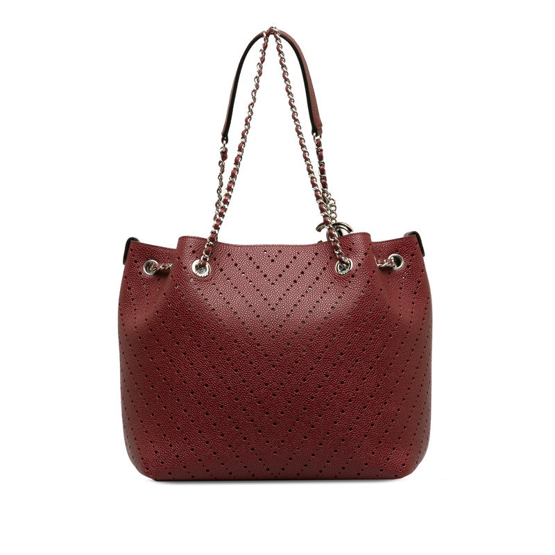 New 1:1 Rep Top Quality Chanel Cocomark V  Chain houlder Bag Wine Red Leather Lady Chanel