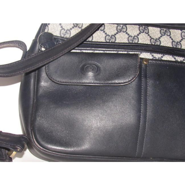 Gucci  Pursesdesigner Purses Shades Of Blue With Large G Logo Print Coated Canvas And Leather