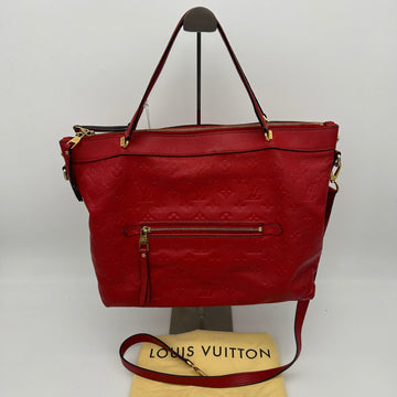 Louis Vuitton Monogram Empreinte Bastille PM Red Tote Bag