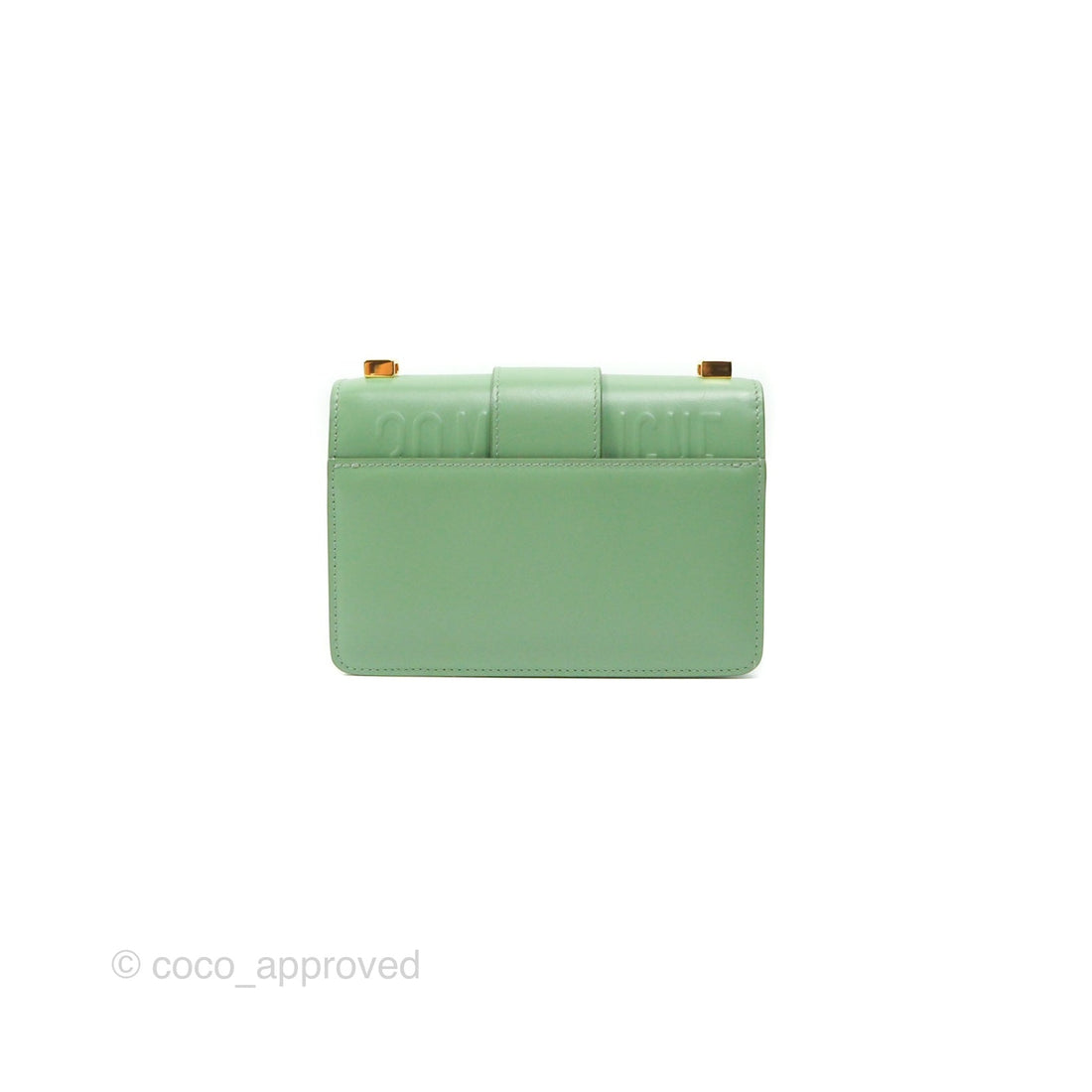 Dior Micro 30 Montaigne Flap Bag Mint Green Smooth Calfskin