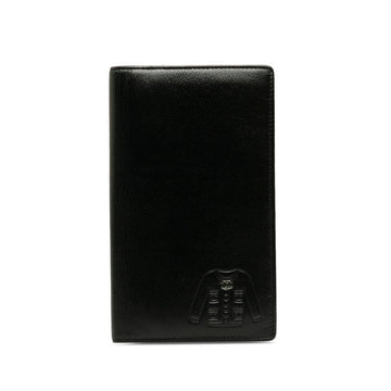 New 1:1 Rep Top Quality Chanel Coca-Cola Jacket Motif Long Wallet Black Leather Lady Chanel