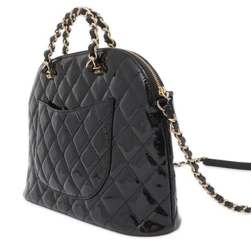 CHANEL 2wayChainHandbag BlackAS3969  Leather