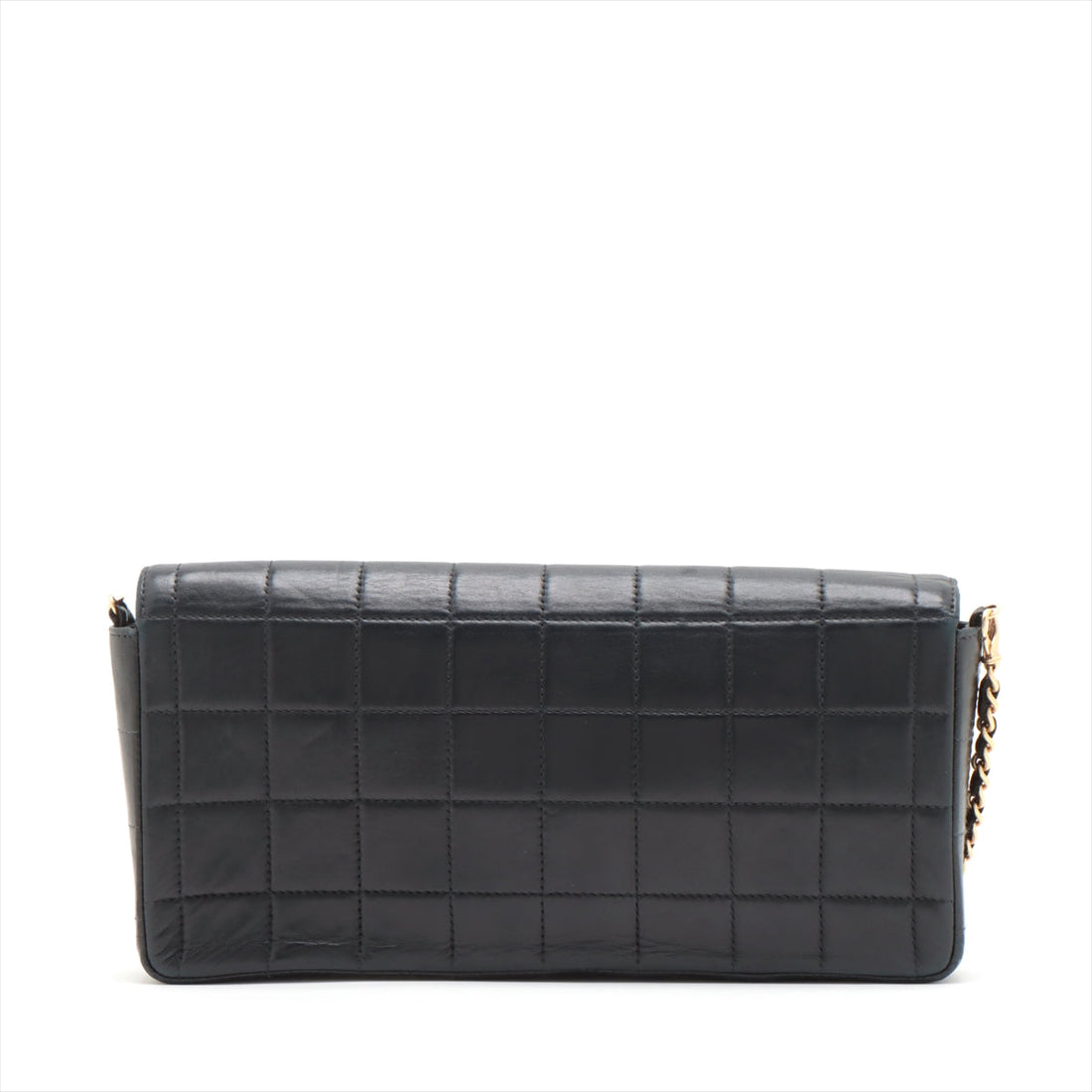 New 1:1 Rep Top Quality Chanel Chocolate Bar in Chain Shoulder Bag Black Gold  6th