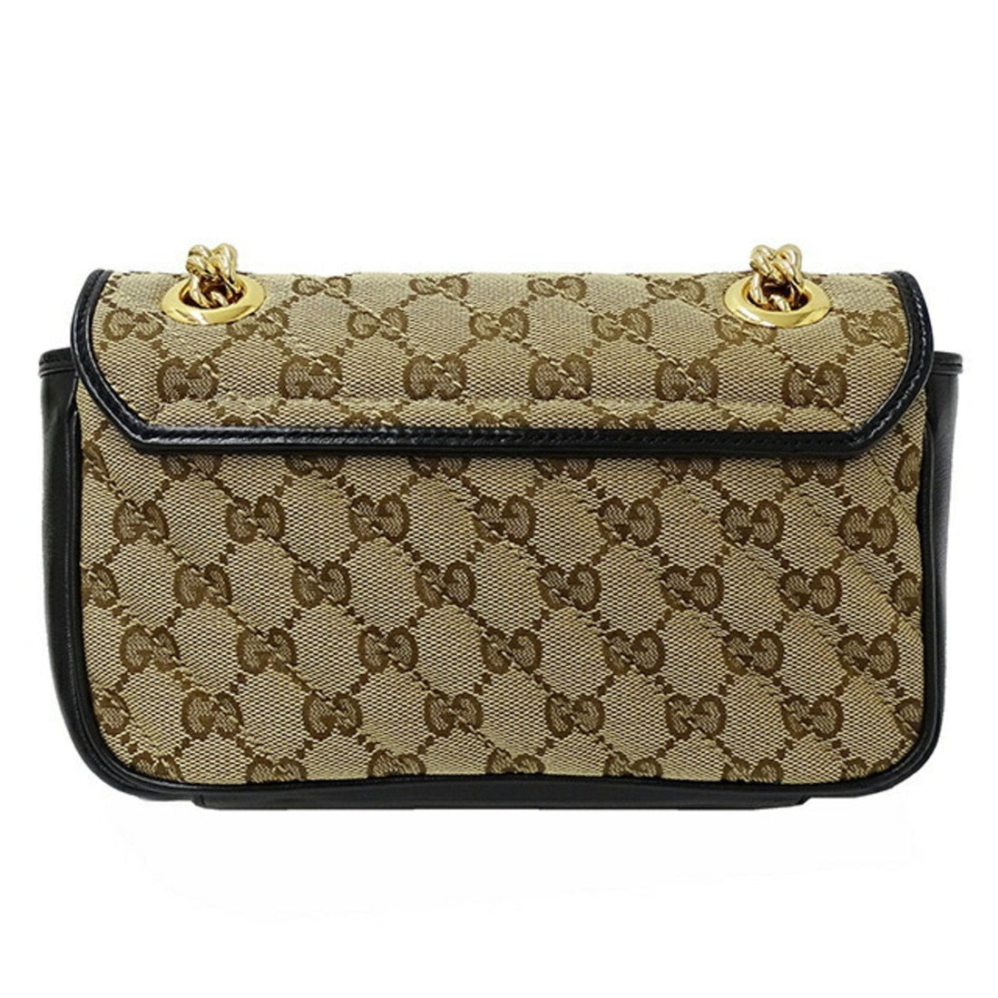 Gucci Gg Marmont Beige Canvas Shoulder Bag