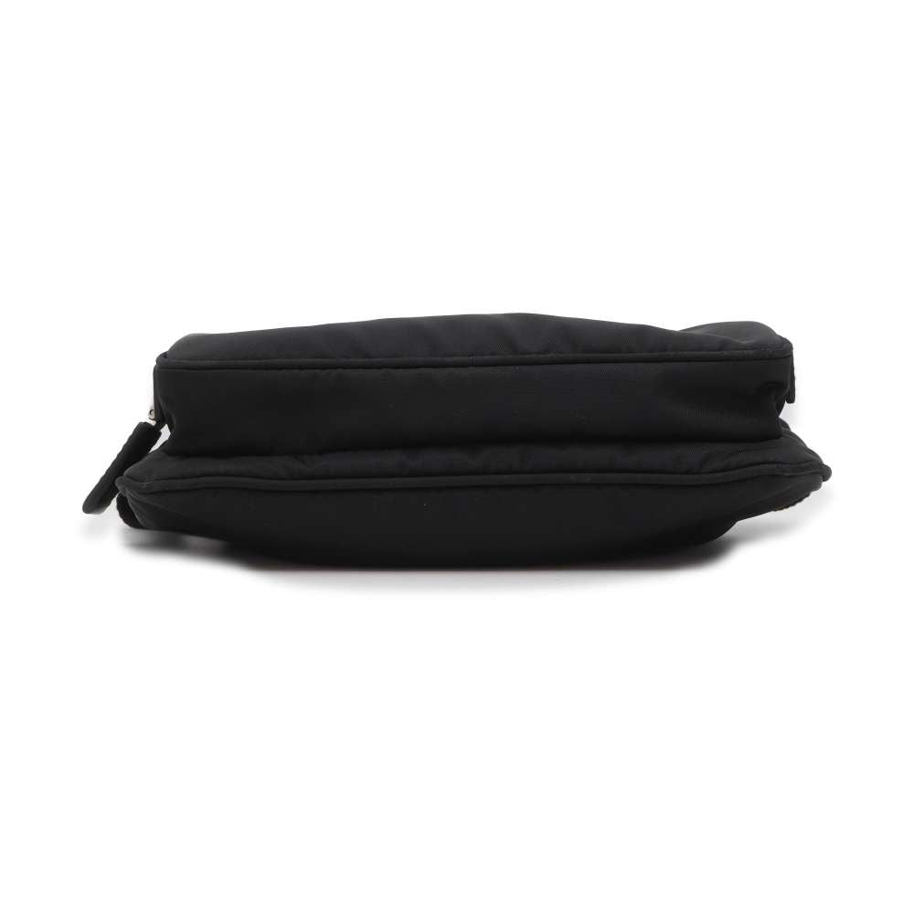 PRADA Shoulder Bag Black 2VH128 Nylon Leather